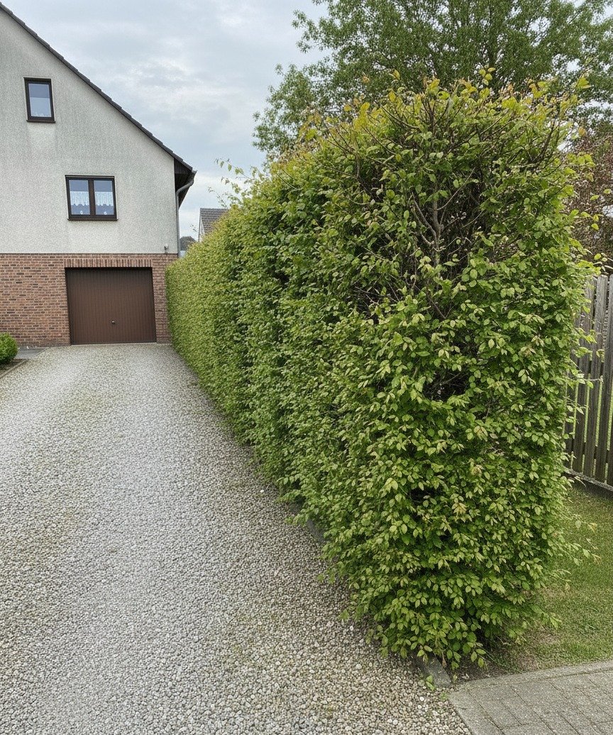 Feldahorn-Hecke — vor dem Schnitt