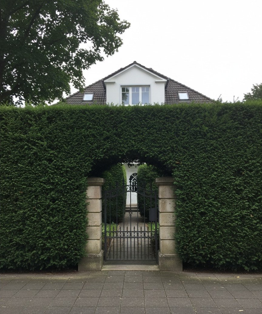 Eibe-Hecke — nach dem Schnitt