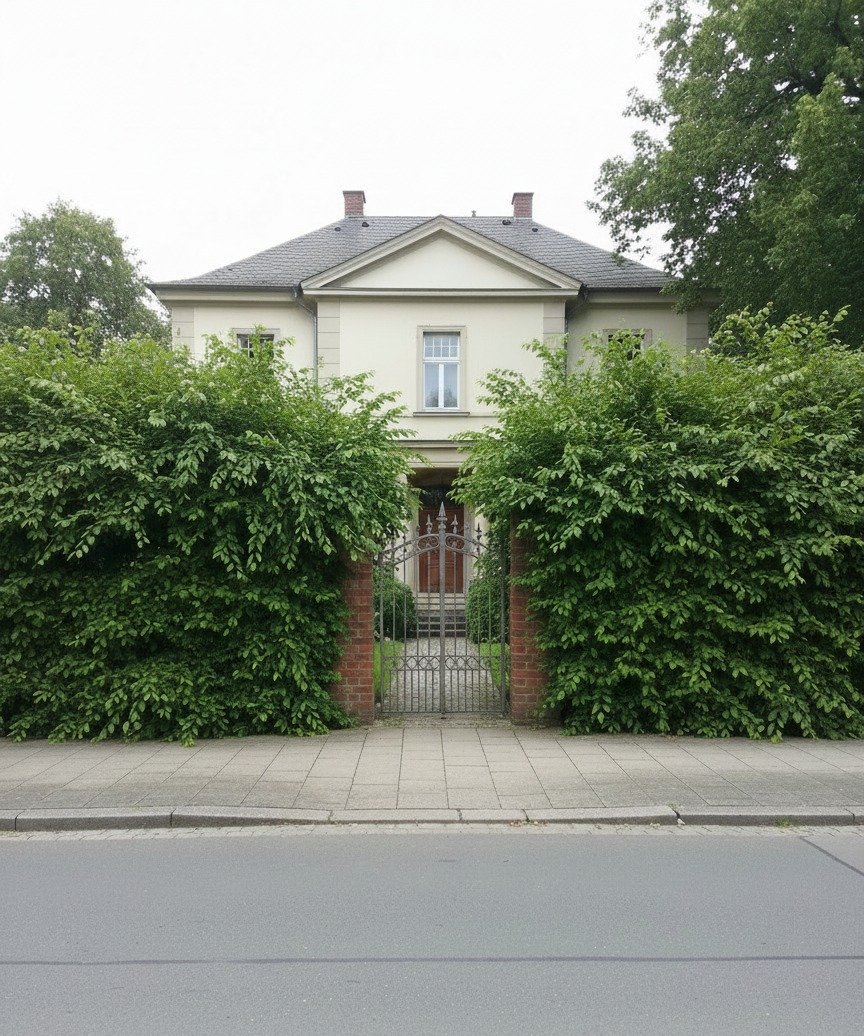 Hainbuche-Hecke — vor dem Schnitt